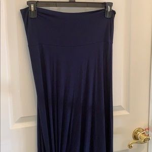LulaRoe Navy Maxi Skirt